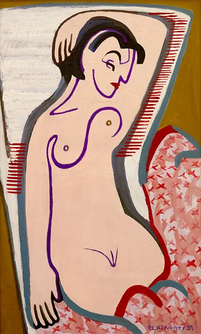 Recumbent Nude Ernst Ludwig Kirchner
